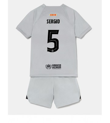 Barcelona Sergio Busquets #5 Tredjedraktsett Barn 2022-23 Kortermet (+ Korte bukser)